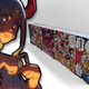 Yamato excitedly fidgets with his fingers while staring at a giant One Piece book.